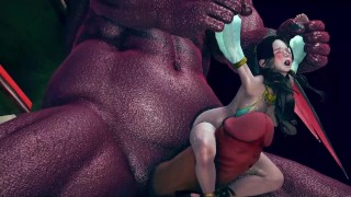 【3D动画】巨兽狂操美艳阿拉伯公主！异兽征服王室艳妃